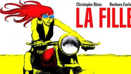 extrait de la couverture de "La Fille"
 (Christophe Blain / Barbara Carlotti / Gallimard)