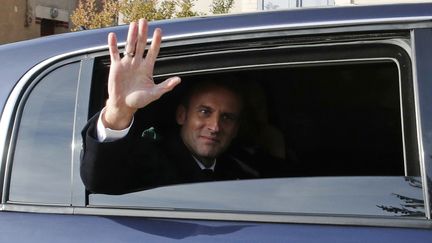 Emmanuel Macron lors d'une visite à Les Eparges (Meuse), le 6 novembre 2018. (photo d'illustration) (PHILIPPE WOJAZER / AFP)