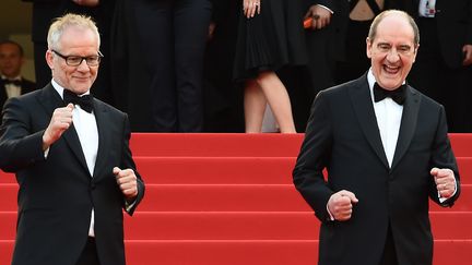 Pierre Lescure (à droite) avec le délégué général du festival de Cannes Thierry Frémaux
 (ANNE-CHRISTINE POUJOULAT / AFP)