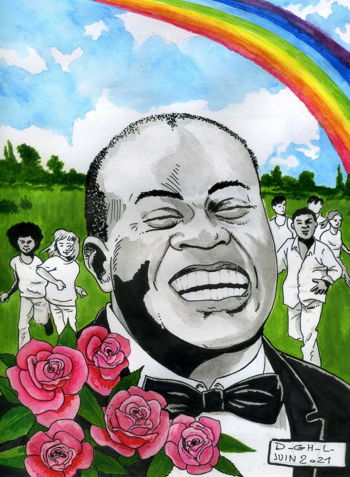 Louis Armstrong (Dessin de Denys Legros)