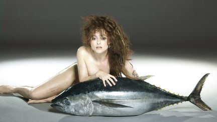 L'actrice Helena Bonham Carter pose pour la campagne "Fishlove". (JOHN SWANNELL / FISHLOVE)