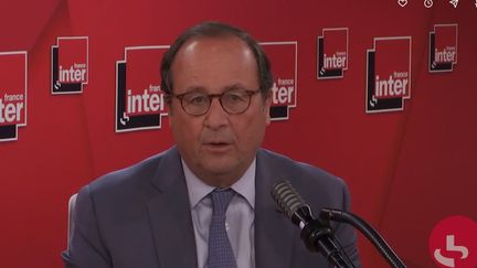 L'ancien président de la République, François Hollande, invité de France Inter le 25 mai 2020. (FRANCE INTER / RADIO FRANCE)