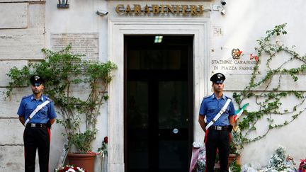 De nombreux hommages ont été rendus au carabinier Mario Rega Cerciello, ici à Rome (Italie), le 28 juillet 2019. (YARA NARDI / X06600)