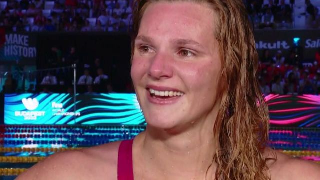 Faithful to her race strategy, Marie Wattel won the silver.  Moved and happy, she is "to the angels".  His complete reaction to Neslon Monfort's microphone.