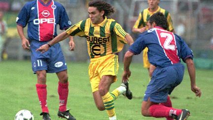 Reynald Pedros sous le maillot du FC Nantes  (contre le PSG) (FRANK PERRY / AFP)