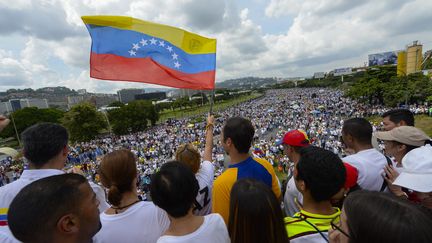 Manifestation contre le président&nbsp;Nicolas Maduro à Caracas le 26 octobre 2016 (FEDERICO PARRA / AFP)