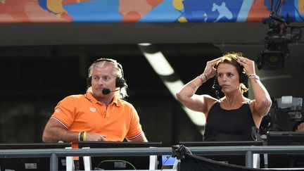 Laure Manaudou et Philippe Lucas, commentateurs pour Kazan 2015 (STEPHANE KEMPINAIRE / STEPHANE KEMPINAIRE)