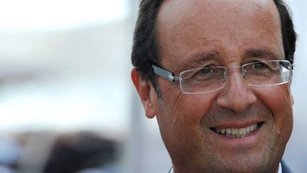 François Hollande, à l'Universté d'été du PS, à La Rochelle, le 28 août 2010 (AFP/Jean-Pierre Muller)