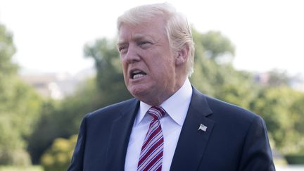 Le président américain Donald Trump à Washington (Etats-Unis), le 29 septembre 2017. (SAUL LOEB / AFP)