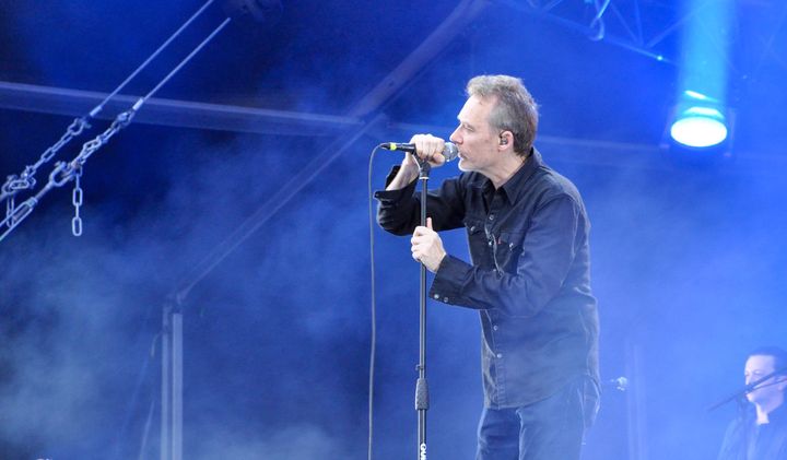 The Jesus &amp; Mary Chain sur la scène Cascade vendredi à Rock en Seine 2017.
 (Olivier Flandin / FTV)