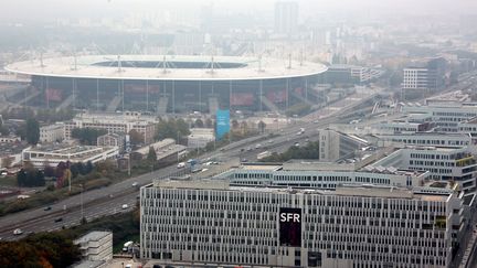 Site de la future piscine olympique à Saint-Denis, quai Adrien Agnès. (MAXPPP)