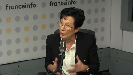 Laurence Tiennot-Herment, présidente de l’association AFM-Téléthon, invitée de franceinfo, vendredi 2 décembre. (FRANCE INFO)