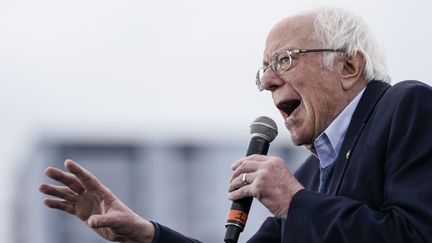 Le sénateur démocrate du Vermont Bernie Sanders en meeting le 23 février 2020 à Austin (Texas) (DREW ANGERER / GETTY IMAGES NORTH AMERICA)