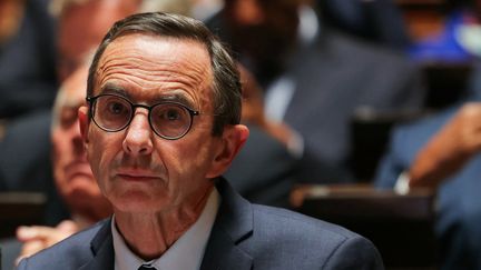 Interior Minister Bruno Retailleau at the National Assembly, October 2, 2024. (THOMAS SAMSON / AFP)