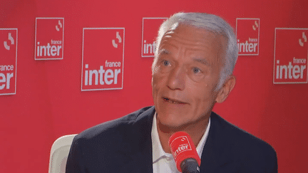 Le président du Medef, Patrick Martin, sur France Inter le 26 août 2024. (FRANCEINTER / RADIO FRANCE)