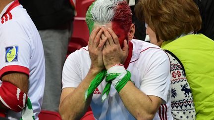 Un supporter iranien à Kazan (Russie) le 20 juin 2018. (LUIS ACOSTA / AFP)