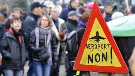 &nbsp; (Les opposants au projet d'aéroport n'ont pas crié victoire hier soir © maxPPP)