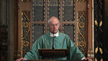 L'archevêque de Canterbury, Justin Welby, le 11 septembre 2022, dans la ville du même nom, au Royaume-Uni. (BEN STANSALL / AFP)