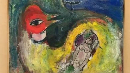 "Le coq aux amoureux" de Marc Chagall, vendu à Brest (France 3 Bretagne)