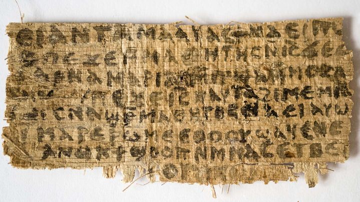 Le papyrus &eacute;tudi&eacute; &agrave; la Harvard Divinity School jette le doute sur le statut marital de J&eacute;sus. (KAREN KING / AP / SIPA)