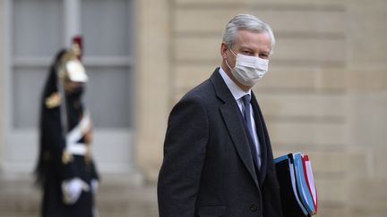 Le ministre de l'Economie, Bruno Le Maire, le 27 janvier 2021 au palais de l'Elysée (Paris). (JULIEN MATTIA / ANADOLU AGENCY)