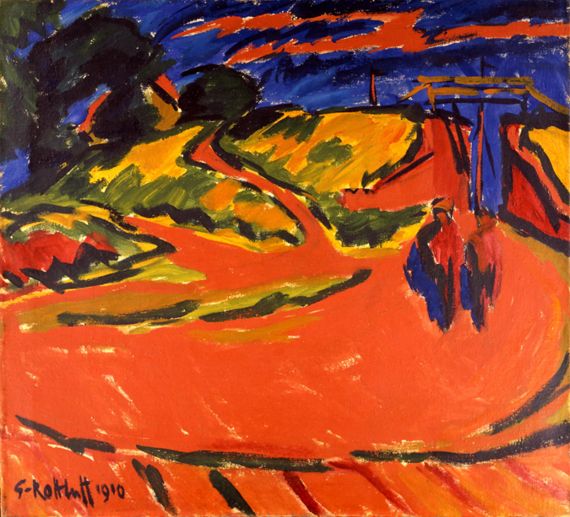 Karl Schmidt-Rottluff. "La Perc&eacute;e dans la digue", 1910. Br&uuml;cke-Museum, Berlin. (VG BILD-KUNST, BONN 2011/ADAGP,  PARIS, 2012)