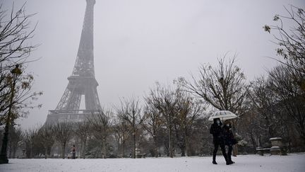 La tour Eiffel, le 16 janvier 2021. (MARTIN BUREAU / AFP)