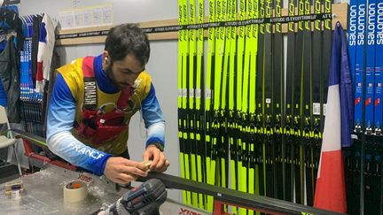 Guillaume de Nardin, l'un des techniciens de l'équipe de France de ski de fond, à Pékin. (GDN)