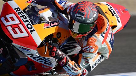 L'Espagnol Marc Marquez (Honda) va manquer le début de la saison 2021 (AFP - JAVIER SORIANO) (JAVIER SORIANO / AFP)