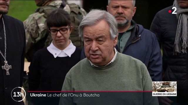 Guerre en Ukraine : le secrétaire général de l'ONU, Antonio Guterres, s'est rendu à Boutcha