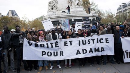 La mobilisation autour de l'affaire Adama Traoré ne faiblit pas depuis la mort du jeune homme, le 19 juillet 2016 (JEREMIE JUNG / MAXPPP)