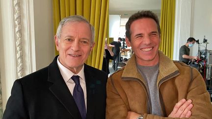 Les comédiens Francis Huster et Jérémy Banster au casting des "Meurtres sur les iles du Frioul" (France 3 PACA)