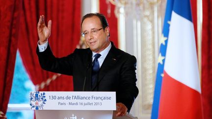 François Hollande au 130e anniversaire de l'Alliance Française (16 juillet 2013)
 (Ian Langsdon / AFP)