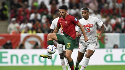 L'attaquant portugais Gonçalo Ramos au stade de Lusail à Doha, au Qatar, le 6 décembre 2022. (FABRICE COFFRINI / AFP)