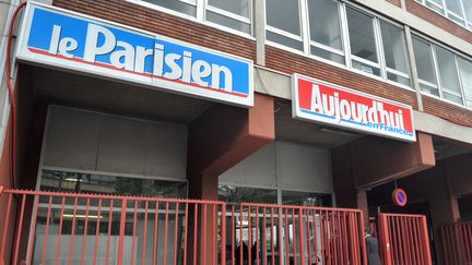 Les locaux du "Parisien", &agrave; Saint-Ouen (Seine-Saint-Denis), en 2009. (MIGUEL MEDINA / AFP)