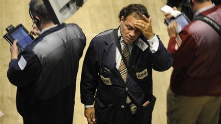 Wall Street le 29 septembre 2008. les traders perdent leur latin (AFP/TIMOTHY A. CLARY)