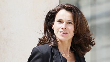 La ministre de la Culture Aurélie Filippetti dans la cour de l'Elysée, le 16 juillet 2014.
 (Patrick Kovarik / AFP)