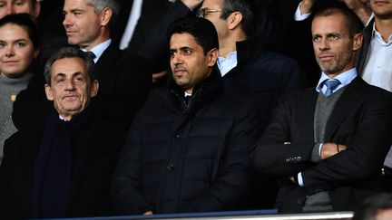 Nasser Al-Khelaïfi aux côtés du président de l'UEFA, Aleksander Ceferin. (MUSTAFA YALCIN / ANADOLU AGENCY)