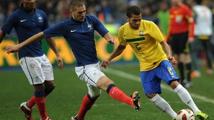 Karim Benzema et Florent Malouda à l'assaut des Brésiliens