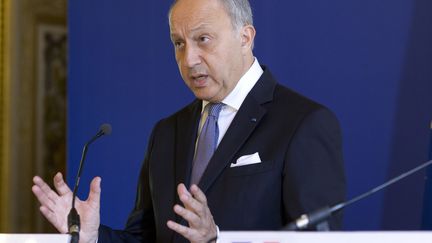 Le ministre des Affaires &eacute;trang&egrave;res, Laurent Fabius, le 28 juillet 2014, &agrave; Paris. (KENZO TRIBOUILLARD / AFP)