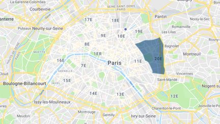 Carte de Paris (GOOGLE MAPS)