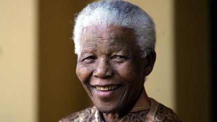 L'ancien pr&eacute;sident sud-africain Nelson Mandela le 14 juin 2005 &agrave; Johannesburg.&nbsp; (ALEXANDER JOE / AFP)