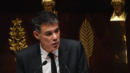 Le socialiste Olivier Faure s'exprime à l'Assemblée nationale, à Paris, le 5 décembre 2018. (ALAIN JOCARD / AFP)