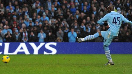 Mario Balotelli (Manchester City) offre la victoire à City (ANDREW YATES / AFP)