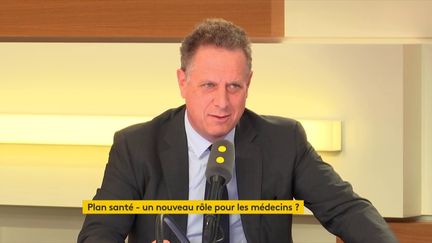 Nicolas Revel, directeur général de l'Assurance maladie, le 18 septembre 2018 sur franceinfo. (FRANCEINFO)