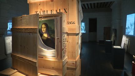 Nouvelles salles consacrées à la période 39-45, quand Chambord abritait des milliers d'oeuvres extraites des musées nationaux. (CAPTURE D'ÉCRAN FRANCE 3 / P-D. LEPAIS)