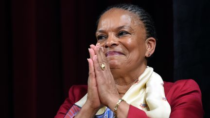 L'ex-ministre de la Justice, Christiane Taubira, le 29 janvier 2016 à New York. (JEWEL SAMAD / AFP)