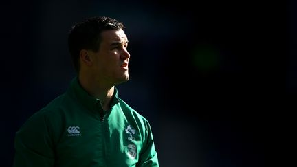 L'ouvreur irlandais Jonathan Sexton avant un match contre l'Ecosse, le 21 mars 2015 à Murrayfield (Ecosse). (RICHARD HEATHCOTE / GETTY IMAGES EUROPE)