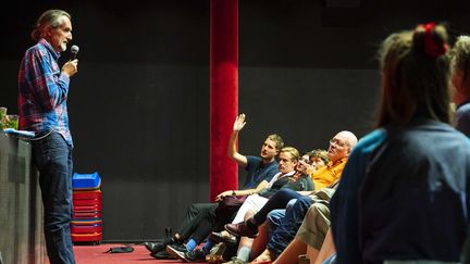 Roger Hallam, le cofondateur britannique d'Extinction Rebellion, aux Pays-Bas, le 10 août 2019. (EVERT ELZINGA / ANP)