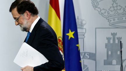 Mariano Rajoy, le 22 décembre 2017. (OSCAR DEL POZO / AFP)